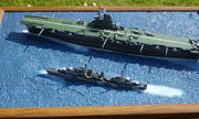 HMS Ark Royal mit Tribal Class Destroyer 1:720