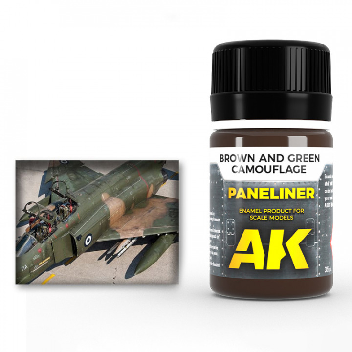 Boxart Paneliner - Brown and Green Camouflage AK 2071 AK Interactive