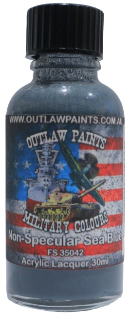 Boxart US Military Colour - Non-Specular Sea Blue FS35042 OP007MIL Outlaw Paints