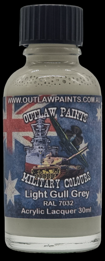 Boxart Australian Military Colour - Light Gull Grey RAL 7032 OP125MIL Outlaw Paints