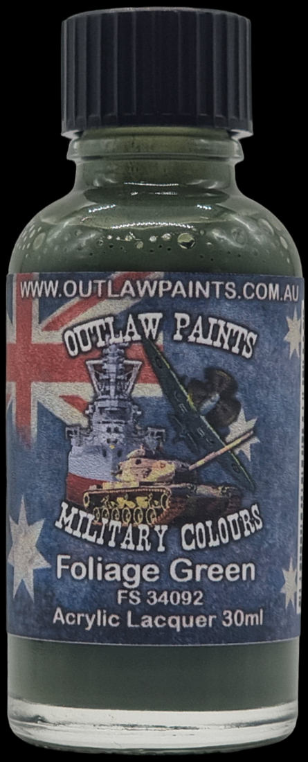 Boxart Australian Military Colour - Foliage Green FS34092 OP141MIL Outlaw Paints