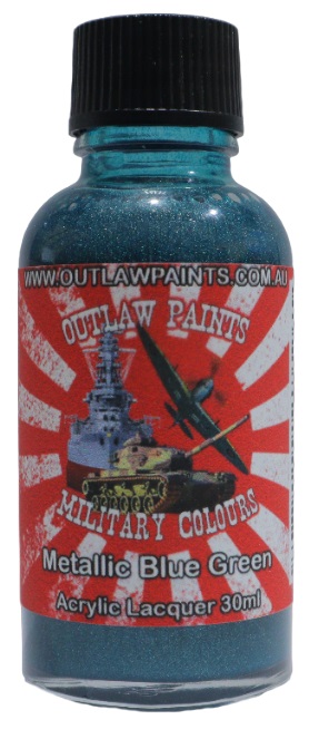 Boxart Japanese Military Colour - Metallic Blue Green OP162MIL Outlaw Paints