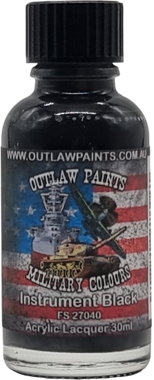 Boxart US Military Colour - Instrument Black FS27040 OP037MIL Outlaw Paints