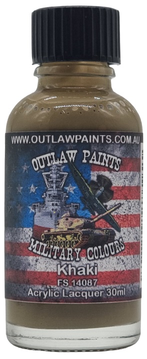 Boxart US Military Colour - Khaki FS14087 OP048MIL Outlaw Paints