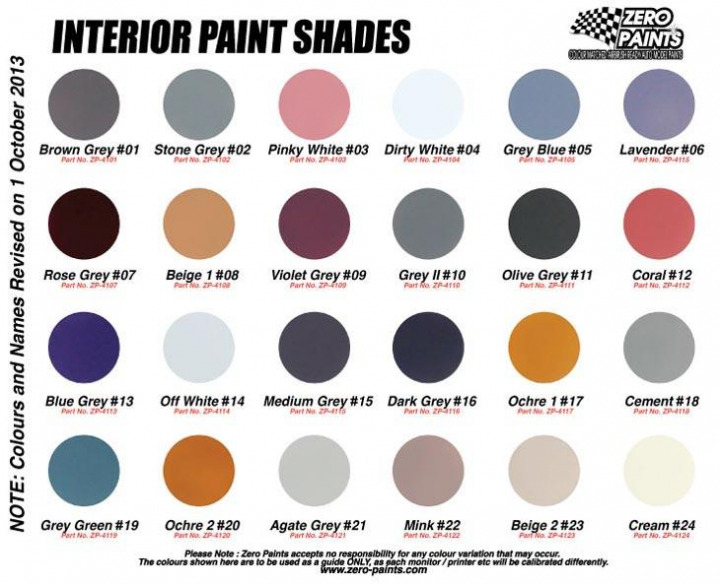 Boxart Interior Paints - Blue Grey  Zero Paints