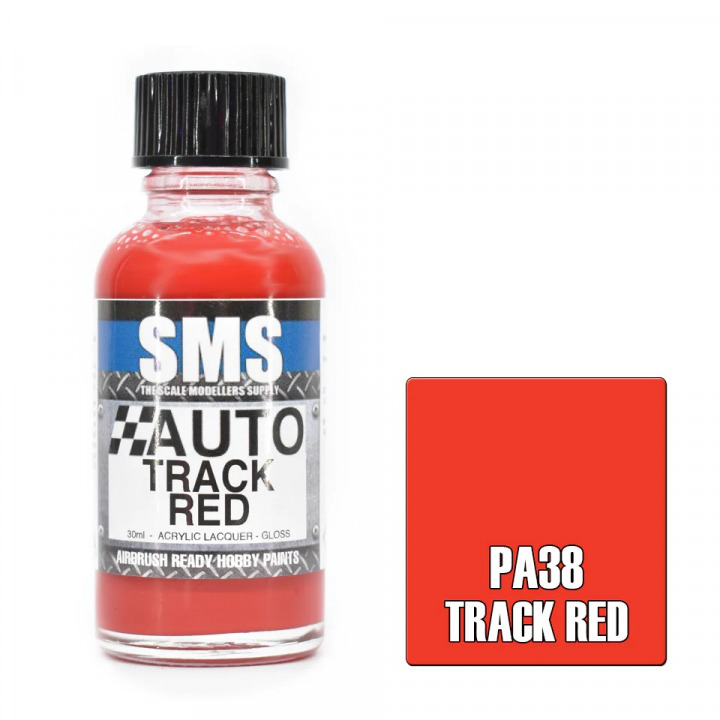 Boxart Auto Colour TRACK RED  SMS