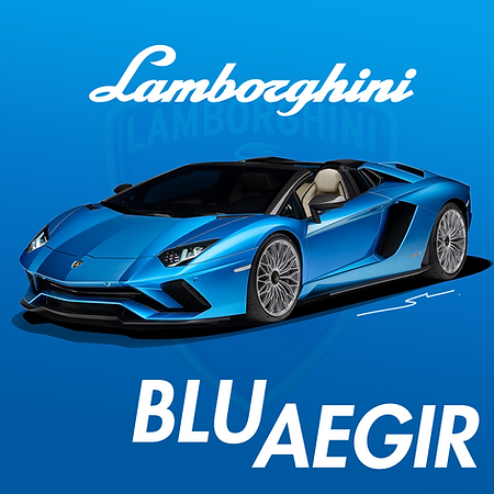 Boxart Lamborghini Blu Aegir  Splash Paints