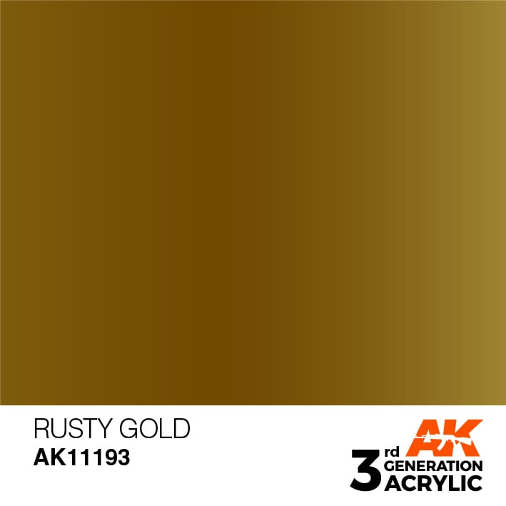 Boxart Rusty Gold - Metallic  AK 3rd Generation