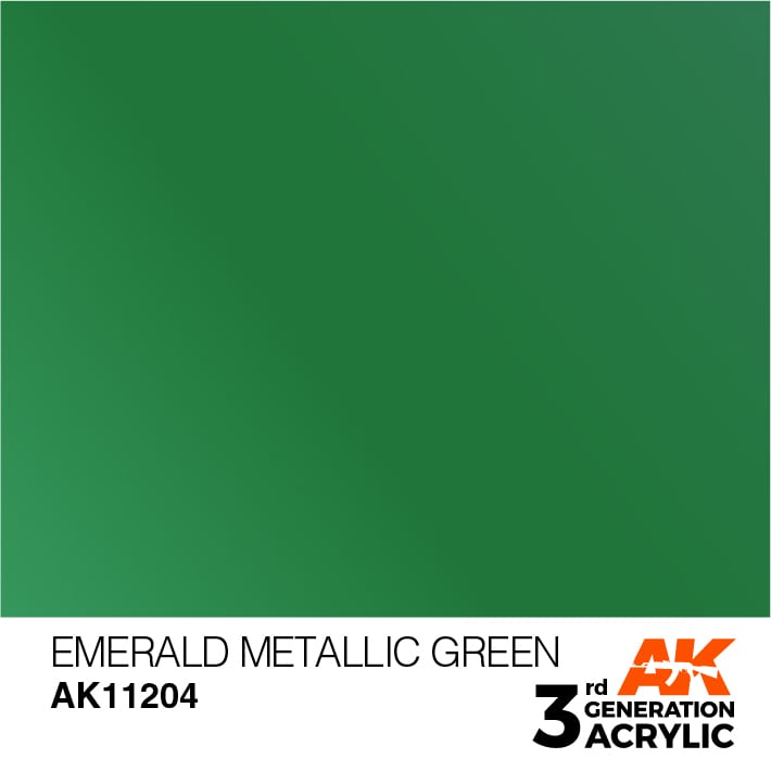 Boxart Emerald Metallic Green - Metallic  AK 3rd Generation