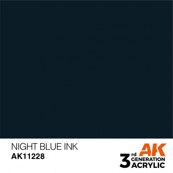 Boxart Night Blue - Ink  AK 3rd Generation