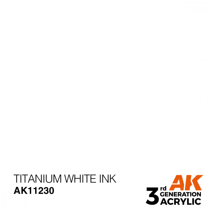 Boxart Titanium White - Ink  AK 3rd Generation