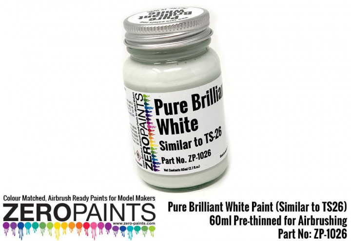 Boxart Pure Brilliant White - Similar to Tamiya TS26  Zero Paints