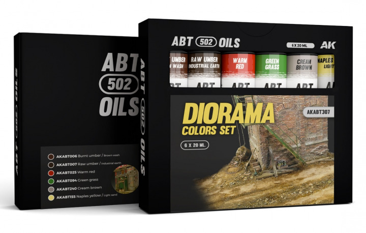 Boxart Diorama Colors set  ABT 502 OILS