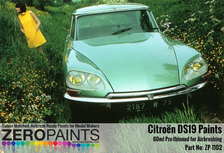 Boxart Citroën DS19 - Vert Héréda 518  Zero Paints