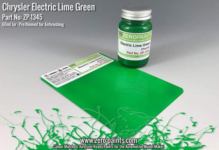 Boxart Chrysler Electric Lime Green  Zero Paints