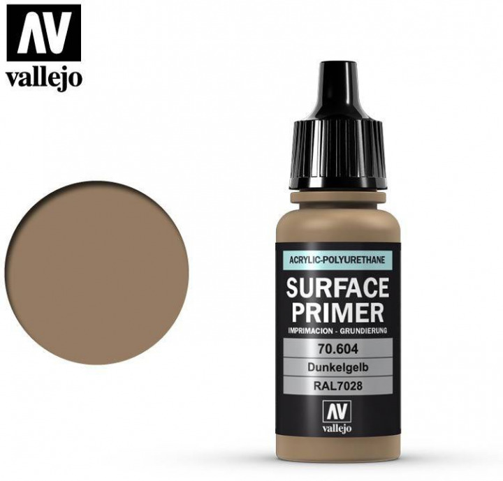 Boxart German Dark Yellow - RAL 7028 70.604 Vallejo Surface Primer