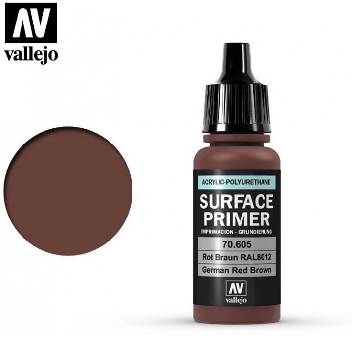 Boxart German Red Brown - RAL 8012 70.605 Vallejo Surface Primer