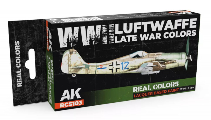 Boxart WWII Luftwaffe Late War Colors RCS103 AK Real Colors