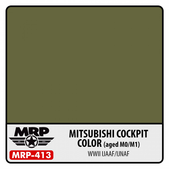 Boxart Mitsubishi Cockpit Color (Aged M0/M1) (WWII IJAAF/IJNAF)  MR.Paint