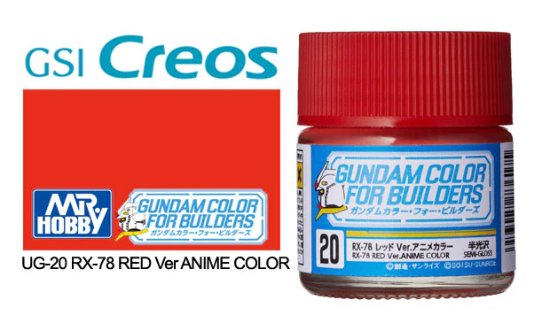 Boxart Gundam Color for Builders RX-78 RED Ver. ANIME  Mr.COLOR