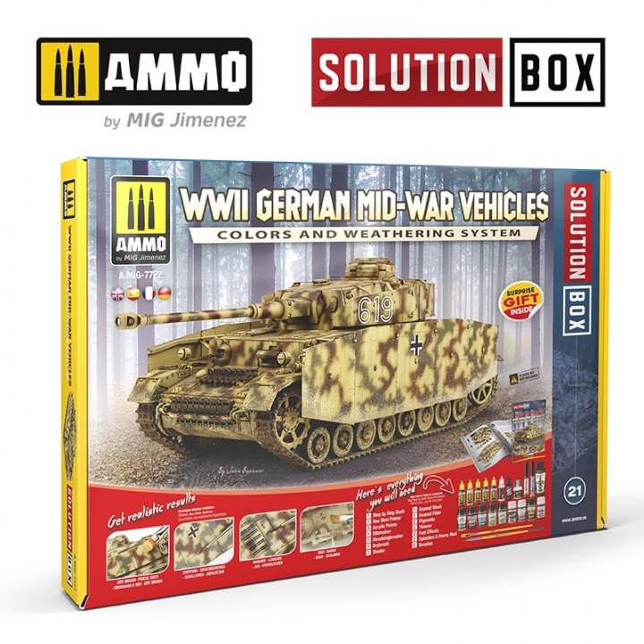 Boxart SOLUTION BOX 21 – WWII German Mid-War Vehicles A.MIG-7727 Ammo by Mig Jimenez