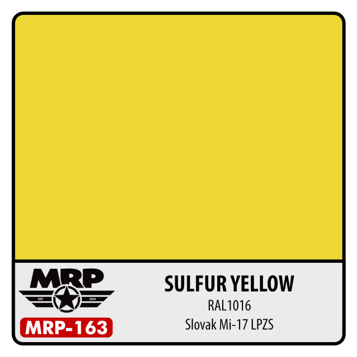 Boxart Sulfur Yellow (RAL 1016) Slovack Mi-17 LPZS  MR.Paint